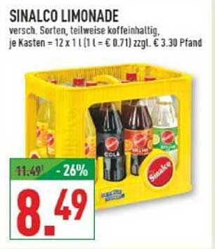 Sinalco Limonade - 26% reduziert!