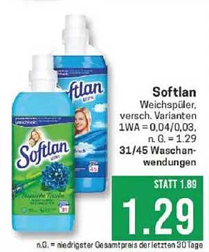 Softlan Weichspüler, verschiedene Varianten