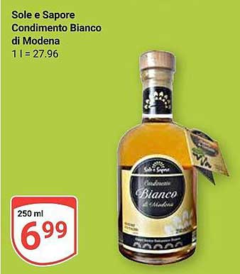 Sole e Sapore Condimento Bianco di Modena - 250 ml
