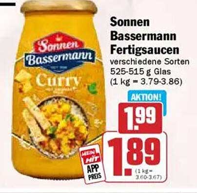 Sonnen Bassermann Fertigsaucen 525-515 g Glas