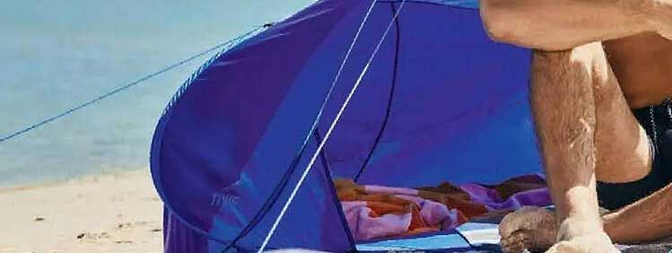 Sonnenschutz-Zelt für den perfekten Strandtag