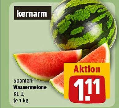 Spanien: Wassermelone Kl. I, je 1 kg