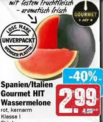 Spanien/Italien Gourmet HIT Wassermelone