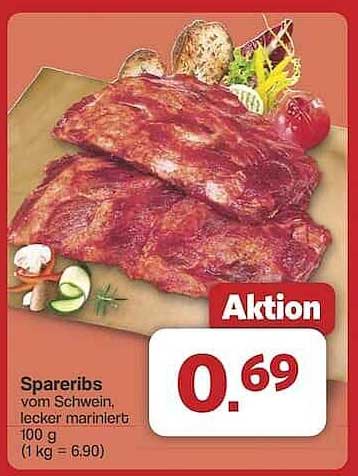 Spareribs vom Schwein, lecker mariniert