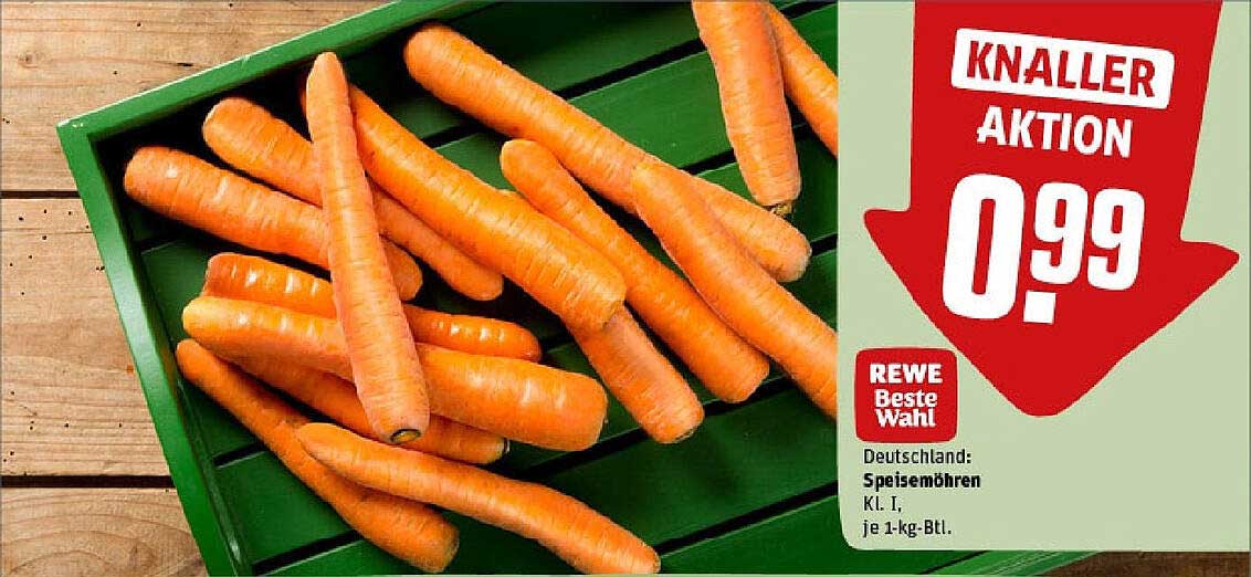 Speisemöhren Kl. I - Beste Qualität zum besten Preis