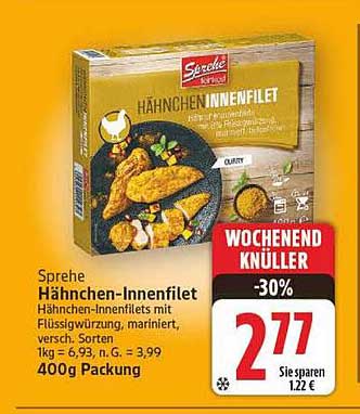 Sprehe Hähnchen-Innenfilet 400g