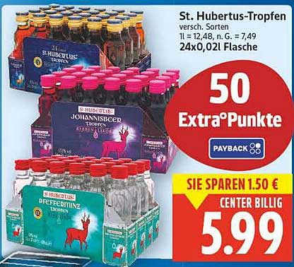 St. Hubertus-Tropfen 24x0,021 Flasche, verschiedene Sorten