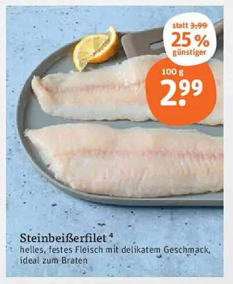 Steinbeißerfilet – Helles, festes Fleisch mit delikatem Geschmack