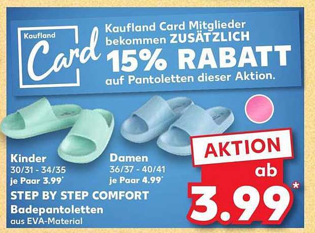Step by Step Comfort Badepantoletten aus EVA-Material
