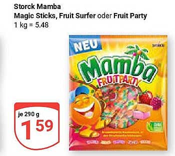 Storck Mamba Magic Sticks, Fruit Surfer oder Fruit Party