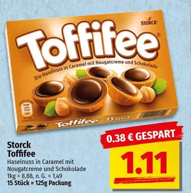 Storck Toffifee - Haselnuss in Caramel mit Nougatcreme und Schokolade
