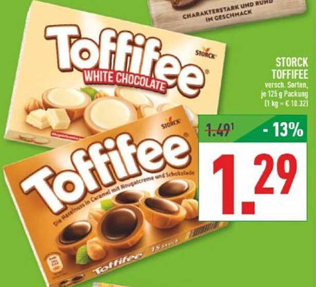 STORCK Toffifee, verschiedene Sorten, je 125 g Packung