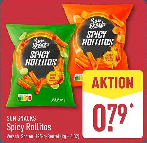 Sun Snacks Spicy Rollitos 125g