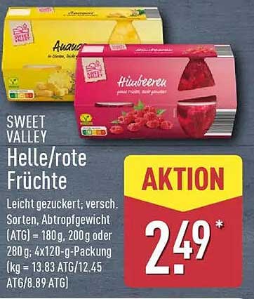 SWEET VALLEY Helle/rote Früchte