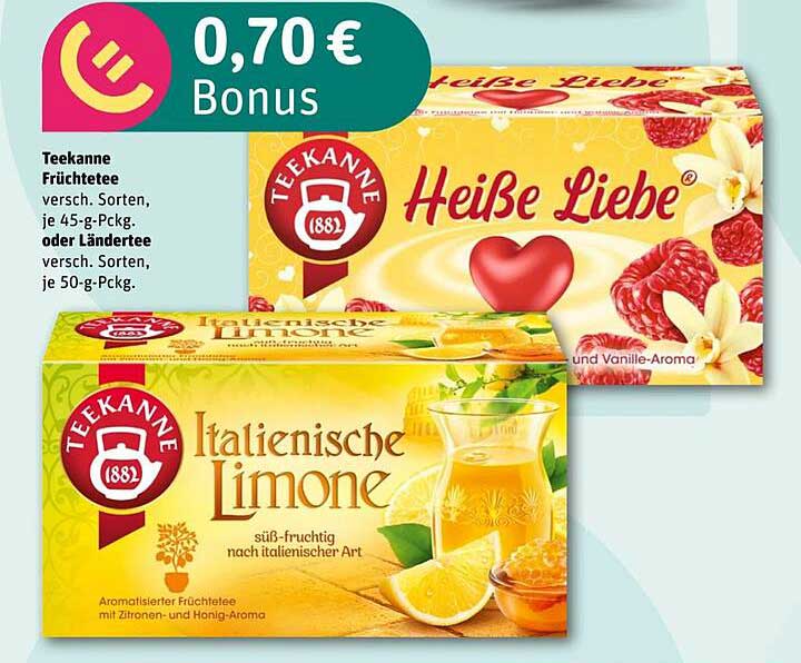 Teekanne Früchtetee – Heiße Liebe & Italienische Limone