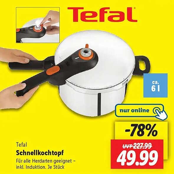 Tefal Schnellkochtopf - Ideal für alle Herdarten