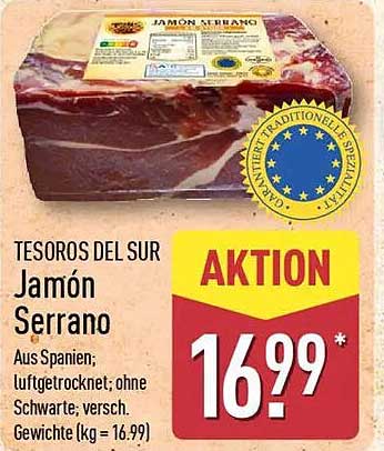 TESOROS DEL SUR Jamón Serrano
