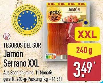 TESOROS DEL SUR Jamón Serrano XXL