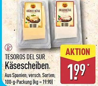 TESOROS DEL SUR Käsescheiben aus Spanien, verschiedene Sorten