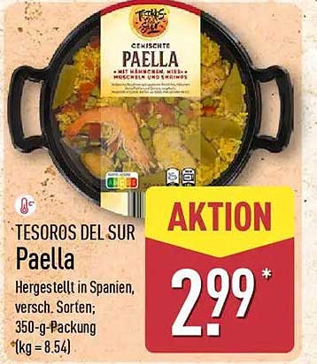 Tesoros del Sur Paella, 350-g-Packung