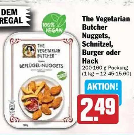 The Vegetarian Butcher Nuggets, Schnitzel, Burger oder Hack