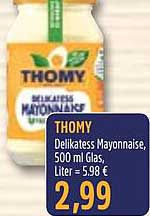 THOMY Delikatess Mayonnaise, 500 ml Glas