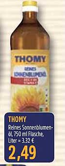 THOMY Reines Sonnenblumen-Öl, 750 ml Flasche