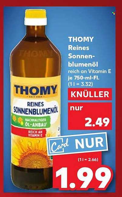 THOMY Reines Sonnenblumenöl 750 ml