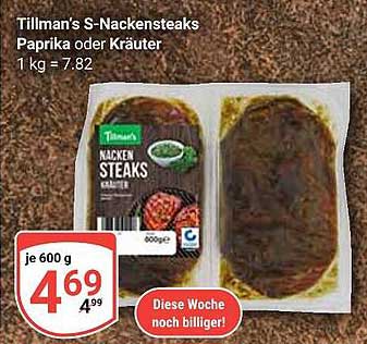 Tillman's S-Nackensteaks Paprika oder Kräuter