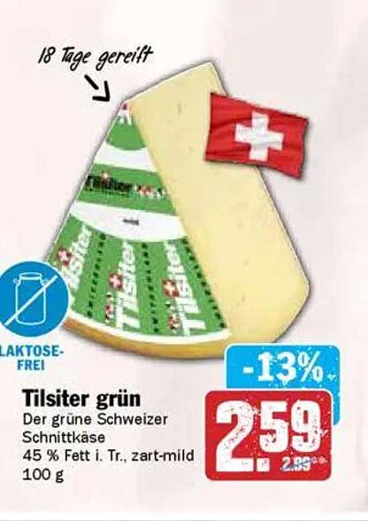Tilsiter grün - Der grüne Schweizer Schnittkäse