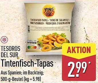 Tintenfisch-Tapas 500 g Beutel