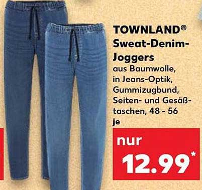 TOWNLAND® Sweat-Denim-Joggers