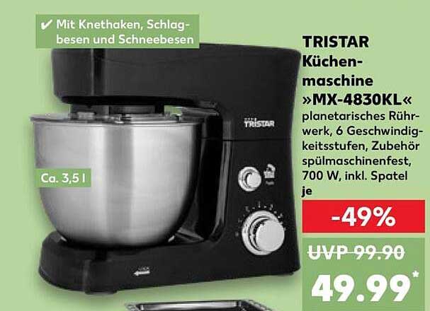 TRISTAR Küchenmaschine »MX-4830KL«