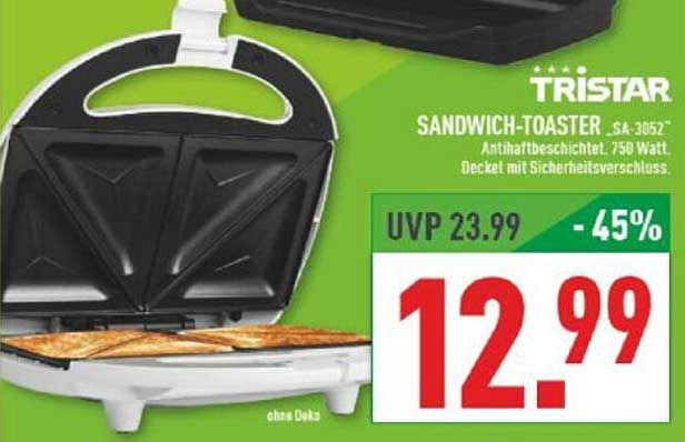 TRISTAR Sandwich-Toaster SA-3052