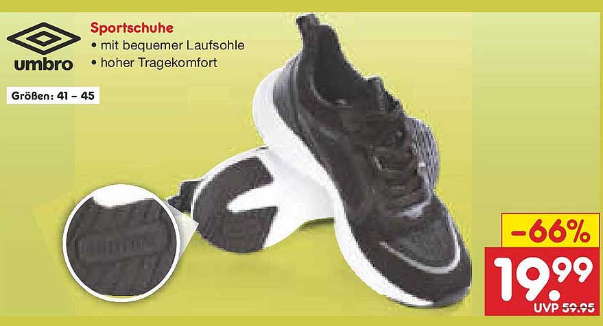 Umbro Sportschuhe mit bequemer Laufsohle und hohem Tragekomfort
