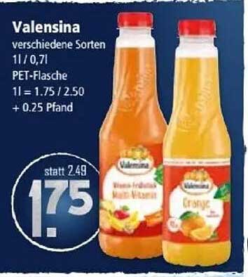 Valensina Fruchtsäfte in verschiedenen Sorten 1l PET-Flasche
