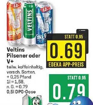 Veltins Pilsener oder V+ Dosen