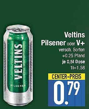 Veltins Pilsener oder V+ - verschiedene Sorten