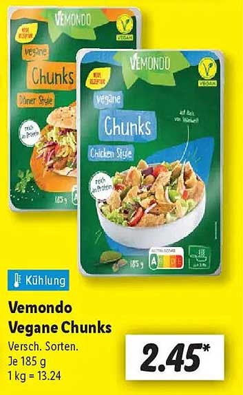 Vemondo Vegane Chunks - Verschiedene Sorten