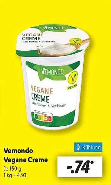 Vemondo Vegane Creme 150 g