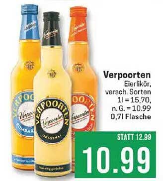Verpoorten Eierlikör, verschiedene Sorten 0,7l Flasche