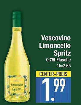 Vescovino Limoncello Spritz 0,75l Flasche
