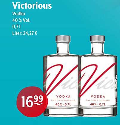 Victorious Vodka 40 % Vol - 0,7 l