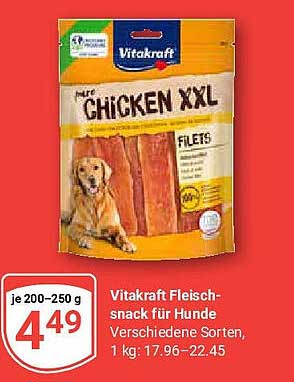 Vitakraft Fleisch-snack für Hunde, verschiedene Sorten