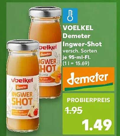 VOELKEL Demeter Ingwer-Shot - Probierpreis