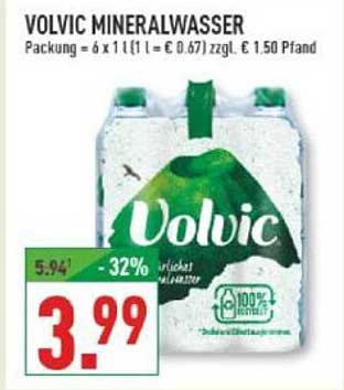 Volvic Mineralwasser 6 x 1 l