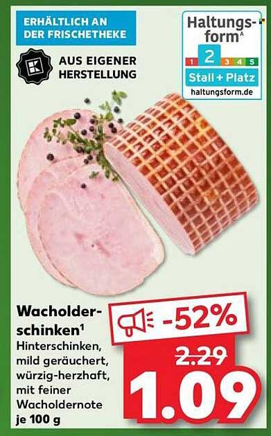 Wacholder-Schinken - Mild geräuchert und würzig-herzhaft