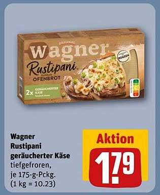 Wagner Rustipani geräucherter Käse tiefgefroren, je 175-g-Packung