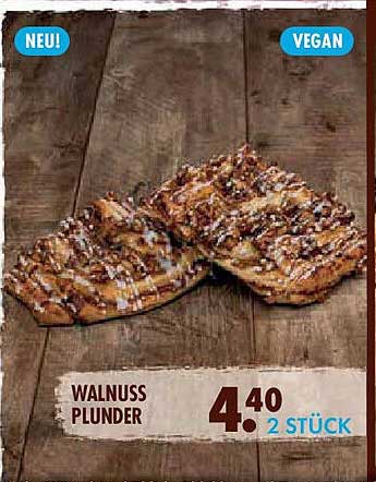 Walnuss Plunder - 2 Stück für nur 4,40 €