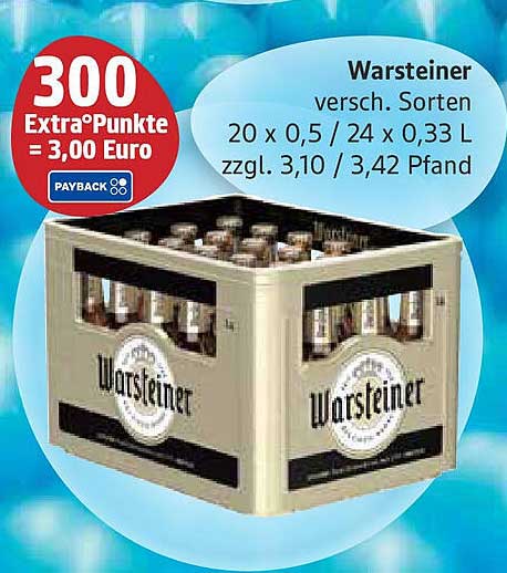 Warsteiners große Bierkiste - Verschiedene Sorten 20 x 0,5 L